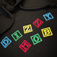 Dizzy Blocks Embroidered Hoodie